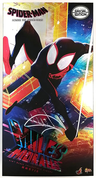 【中古】ムービー・マスターピース スパイダーマン：アクロス・ザ・スパイダーバース 1/6スケールフィギュア マイルス・モラレス/スパイダーマン[ボーナスアクセサリー付き] (トイサピエンス限定)[ホットトイズ]