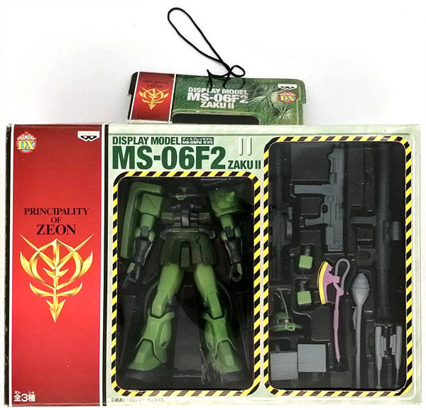 【中古】機動戦士ガンダム ディスプレイモデル MS-06F2 ザクII グリーン (プライズ)[バンプレスト]