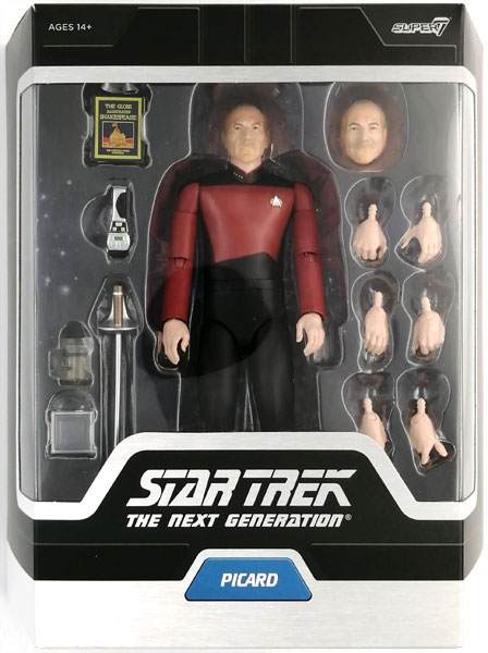 【中古】新スタートレック/ キャプテン ジャン=リュック・ピカード アルティメイト 7インチ アクションフィギュア[スーパー7]