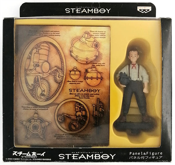 【中古】スチームボーイ パネル付フィギュア レイ (プライズ)[バンプレスト]