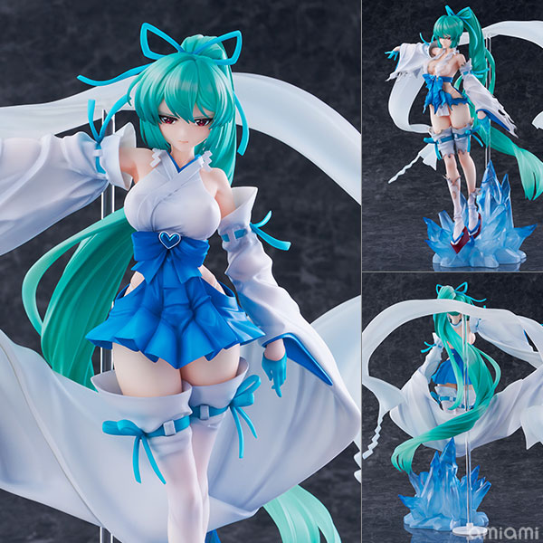 魔法少女にあこがれて マジアアズール 薄氷巫女 DXver. 1/7 完成品フィギュア[ウイング]
