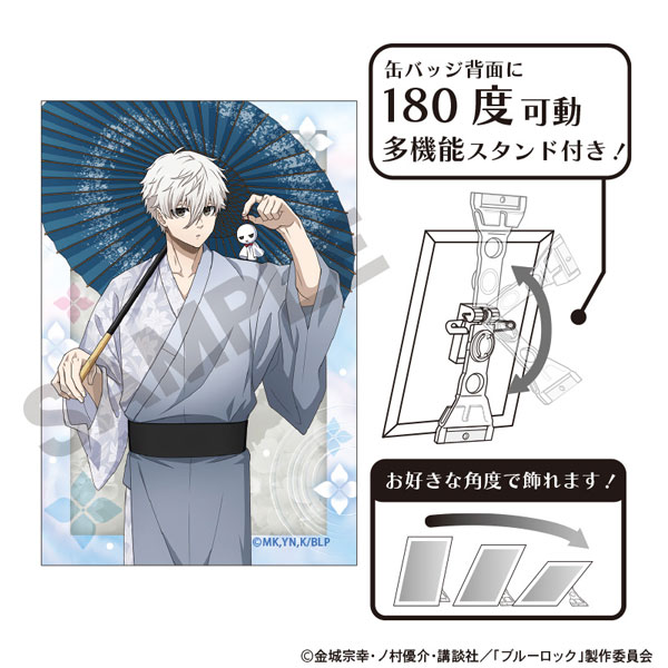 ブルーロック　凪誠士郎　クラックス　缶バッチ　原作絵 ブルーロック ロングスクエア缶バッジ＿凪 誠士郎／サイバーパンク