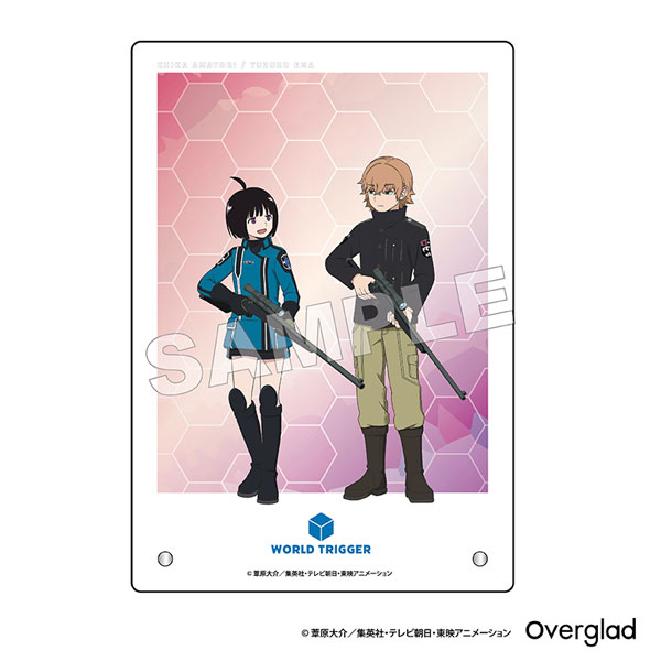 ワールドトリガー アクリルパネル 自主練ver. (雨取千佳＆絵馬