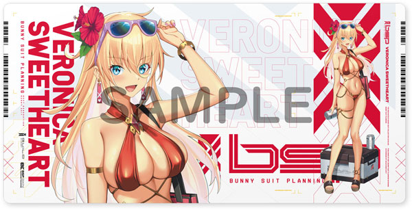 【限定販売】バニースーツプランニング ラバーデスクマット ヴェロニカ・スイートハート スイムスーツVer.（再販）[ホビージャパン]《発売済・在庫品》