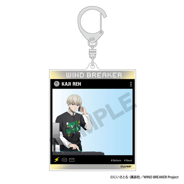 WIND BREAKER SNS風アクリルキーホルダー 梶蓮 バンド WIND BREAKER SNS風アクリルキーホルダー 梶蓮 バンド