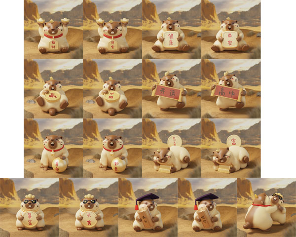 金運招きネズミシリーズ トレーディングフィギュア 30個入りBOX[sweet Emilya]《発売済・在庫品》