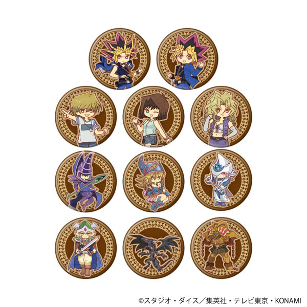 缶バッジ「遊☆戯☆王デュエルモンスターズ」13/レトロアートイラスト 11個入りBOX[A3]