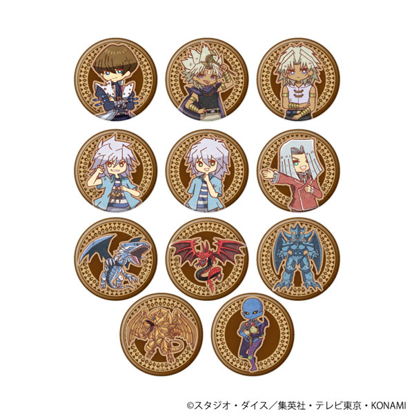 缶バッジ「遊☆戯☆王デュエルモンスターズ」14/レトロアートイラスト 11個入りBOX[A3]
