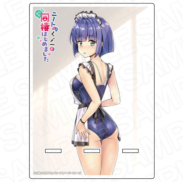 TVアニメ「ニートくノ一となぜか同棲はじめました」 アクリルスマホスタンド 和泉緋那 スク水エプロン ver.[コンテンツシード]