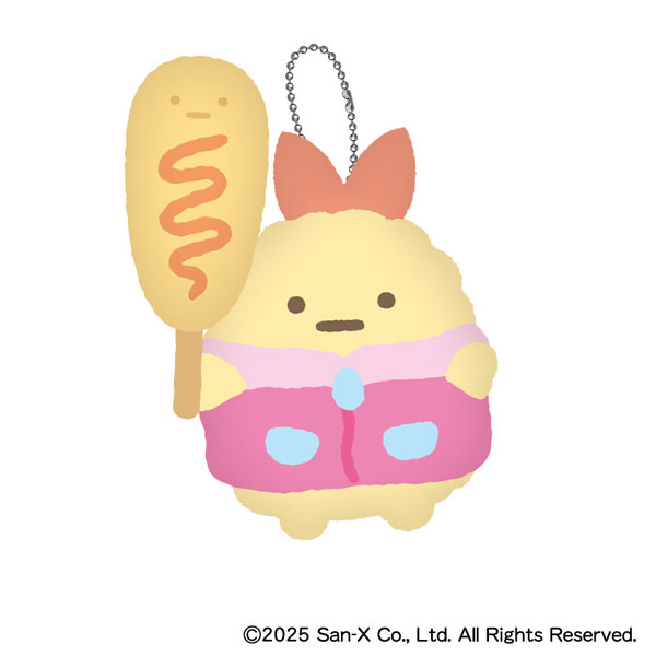 すみっコぐらし わくわくたぴおかコンビニ モフモフダイカットコインケース F：えびふらいのしっぽ[ジーベック]
