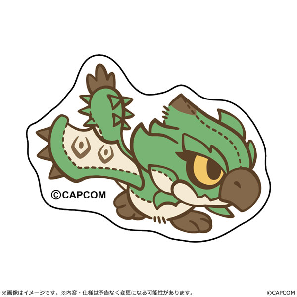 Green　リオレイア モンスターハンター モンでふぉ ダイカットステッカー リオレイア