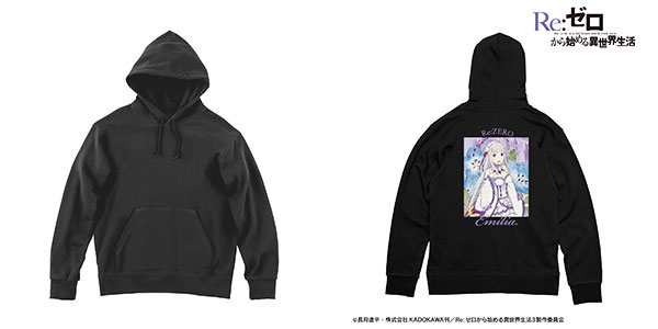 Re：ゼロから始める異世界生活 エミリア grunge CANVAS バックプリントパーカー レディース XXL[アルマビアンカ]《在庫切れ》