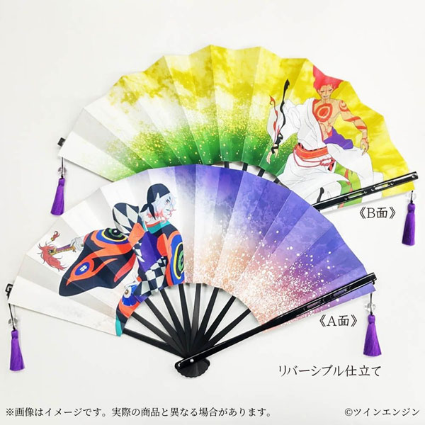 『劇場版モノノ怪 第二章 火鼠』 飾り扇子 -京都製- 薬売り・神儀[舞扇堂]
