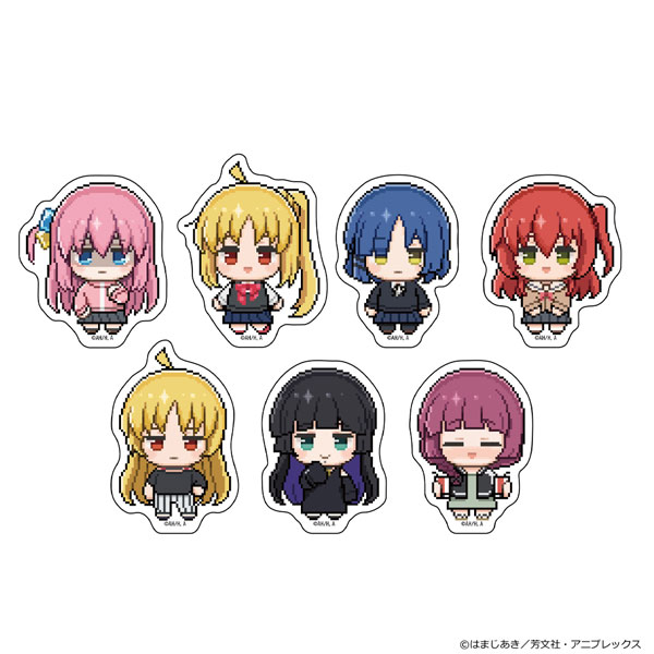 ぼっち・ざ・ろっく！ ステッカー7種セット (ドット絵)[カーテン魂]