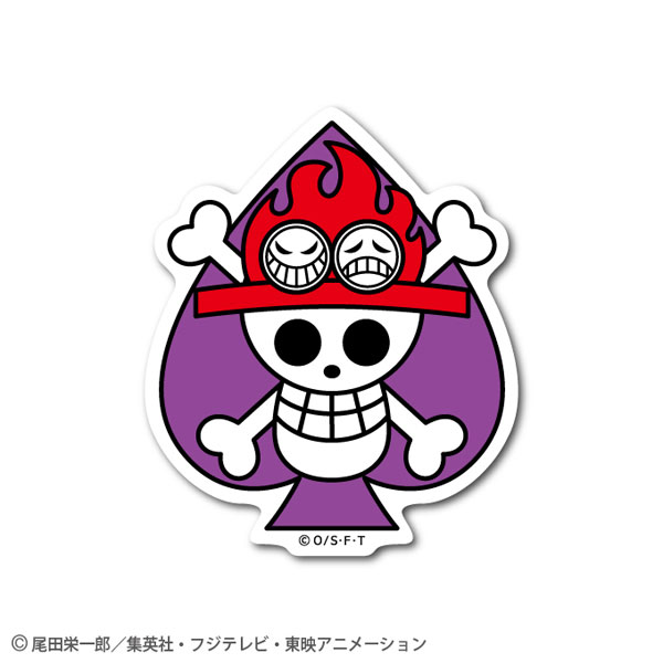 OPS-78 ワンピース 海賊旗ステッカー エース海賊旗[ゼネラルステッカー