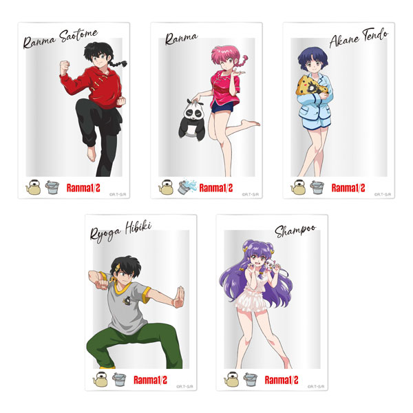 らんま1/2 トレーディングアクリルカード 描きおろし 全5種 コンプセット[フィルター・インク]