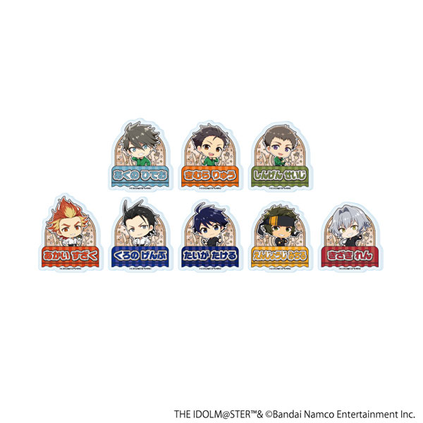 おなまえプレートバッジ「アイドルマスター SideM」02/公式イラスト 8個入りBOX[A3]《在庫切れ》