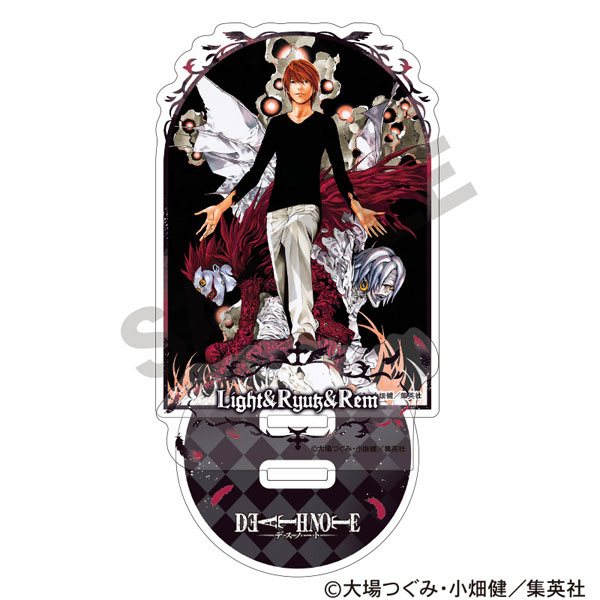 郵送買取 新品5台以上送料無料キャンペーン中!! DEATH NOTE レム リューク 夜神月 ジオラマアクリルスタンド タブレットアクセサリ