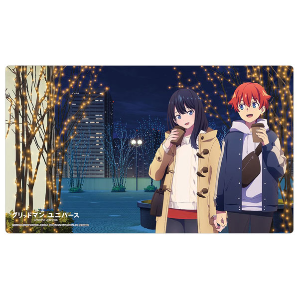 [グリッドマン ユニバース]描き下ろしラバーマット(響裕太＆宝多六花/冬デート)[カーテン魂]