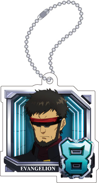 ぱちんこシン・エヴァンゲリオン アクリルキーホルダー 通常図柄(8・碇ゲンドウ)[ムービック]《発売済・在庫品》