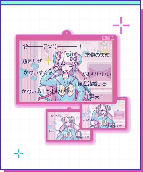 NEEDY GIRL OVERDOSE 流れるコメント超てんちゃんアクキー[WHY