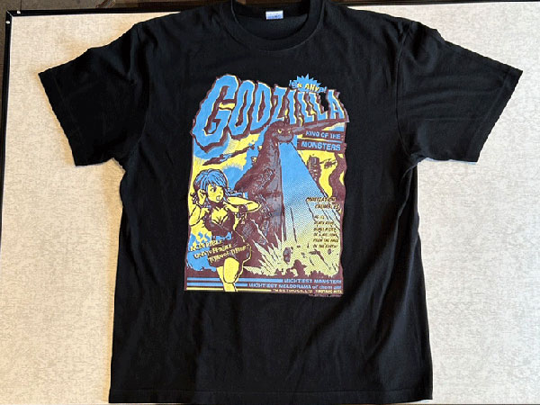 東宝怪獣Tシャツコレクション ゴジラ1954 黒 L[地球防衛軍秘密基地本部]《在庫切れ》
