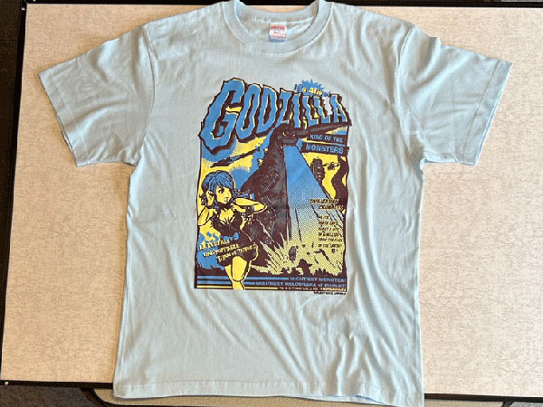 東宝怪獣Tシャツコレクション ゴジラ1954 ライトブルー XL[地球防衛軍秘密基地本部]《在庫切れ》