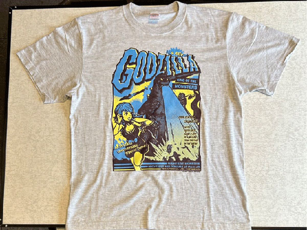 東宝怪獣Tシャツコレクション ゴジラ1954 アッシュ XL[地球防衛軍秘密基地本部]《在庫切れ》