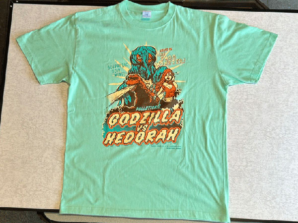 東宝怪獣Tシャツコレクション ゴジラ対ヘドラ メロン L[地球防衛軍秘密基地本部]《在庫切れ》