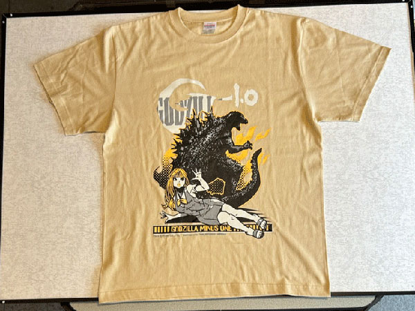 東宝怪獣Tシャツコレクション ゴジラ-1.0 ライトベ-ジュ L（再販）[地球防衛軍秘密基地本部]《在庫切れ》