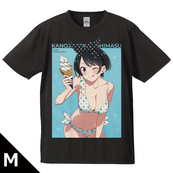 彼女、お借りします Tシャツ 更科瑠夏 水着ver. Mサイズ[アズメーカー]