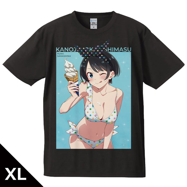 彼女、お借りします Tシャツ 更科瑠夏 水着ver. XLサイズ[アズ