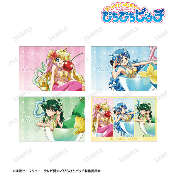 アニメ「ぴちぴちピッチ」 描き下ろし カクテルグラスver. ポストカード4枚セット ver.A[アルマビアンカ]《０８月予約》
