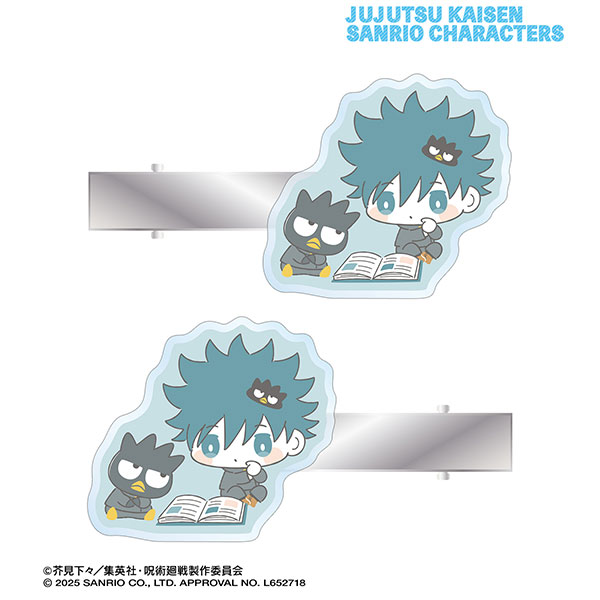 呪術廻戦×サンリオキャラクターズ 伏黒恵×バッドばつ丸 アクリルヘアクリップ2個セット[アルマビアンカ]《０９月予約》