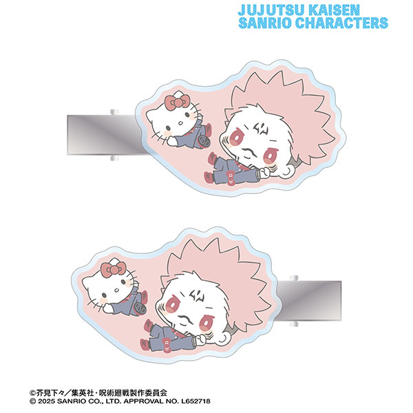 呪術廻戦×サンリオキャラクターズ 宿儺×ハローキティ アクリルヘアクリップ2個セット[アルマビアンカ]《０９月予約》