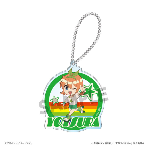 「五等分の花嫁*」80’S ローラースポーツコレクション アクリルキーホルダー 中野四葉[ハイ・シーズン]