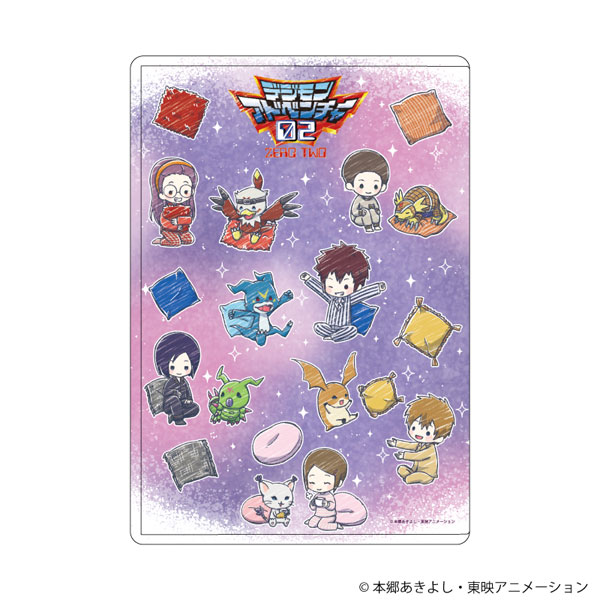 キャラクリアケース「デジモンアドベンチャー02」13/集合デザイン パジャマパーティーver.(グラフアートイラスト)[A3]《０７月予約》