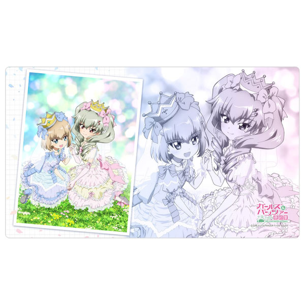 ガールズ＆パンツァー 最終章 ラバーマット(アンチョビ＆カチューシャ)[カーテン魂]