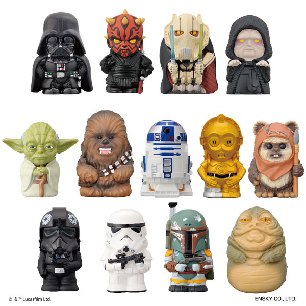 新品未開封◎】スターウォーズ ソフビパペットマスコット 10個