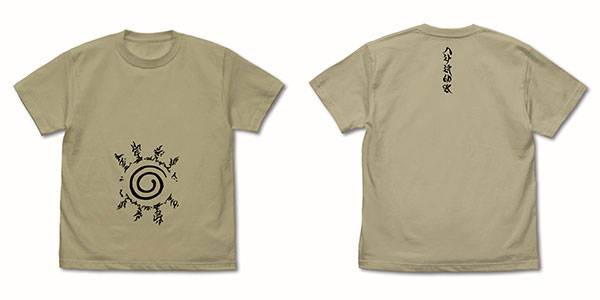 NARUTO-ナルト- 疾風伝 八卦の封印式 Tシャツ Ver.2.0/SAND KHAKI-XL（再販）[コスパ]《０６月予約》