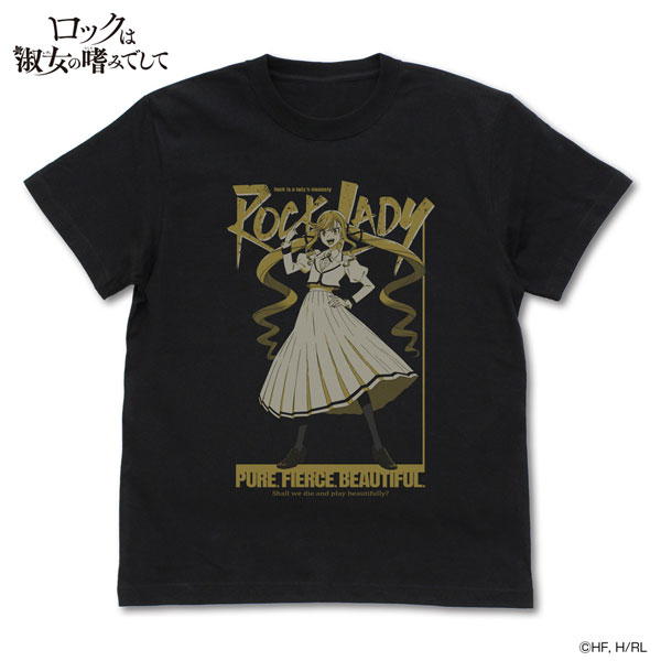 ロックは淑女の嗜みでして 鈴ノ宮りりさ Tシャツ/BLACK-L[コスパ]《０７月予約》
