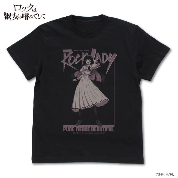 ロックは淑女の嗜みでして 黒鉄音羽 Tシャツ/BLACK-L[コスパ]《０７月予約》