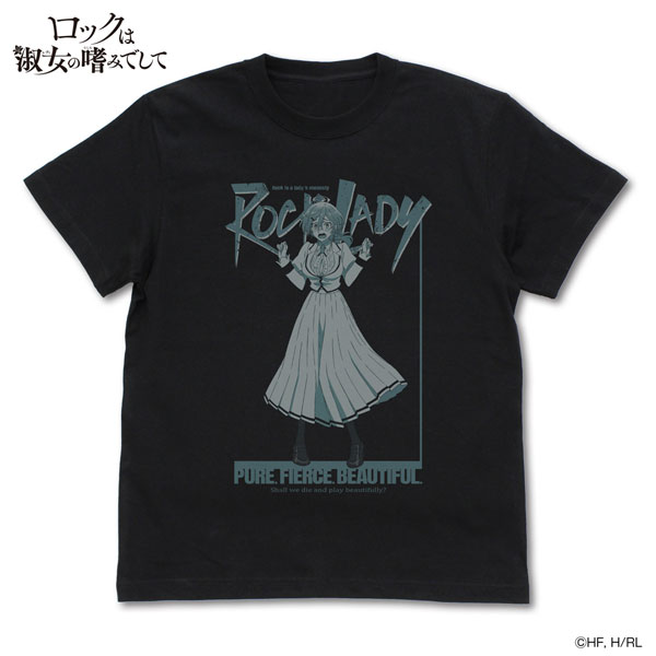 ロックは淑女の嗜みでして 院瀬見ティナ Tシャツ/BLACK-L[コスパ]《０７月予約》