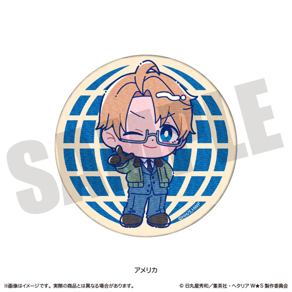 アニメ「ヘタリア World★Stars」 にゅ～とろ ワッペンシール D アメリカ[MENEGI]《０７月予約》