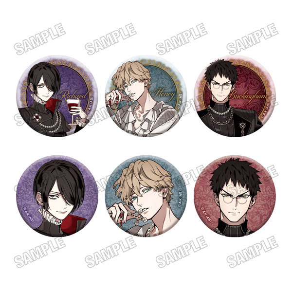 薔薇王の葬列」 描き下ろし缶バッジコレクション[玉座ver.] 6個入りBOX