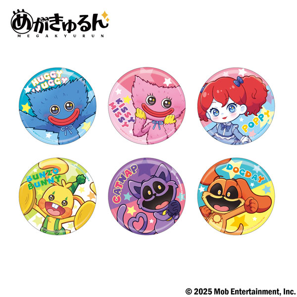 Poppy Playtime めがきゅるん トレーディング缶バッジ 6個入りBOX