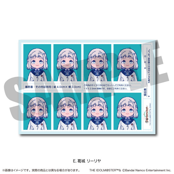 「学園アイドルマスター」 証明写真風ステッカー Vol.1 E 葛城リーリヤ[MENEGI]