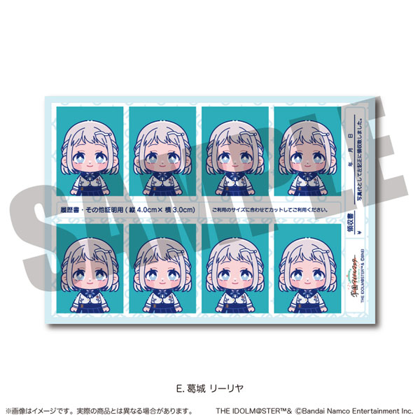 「学園アイドルマスター」 証明写真風ステッカー Vol.2 E 葛城リーリヤ[MENEGI]
