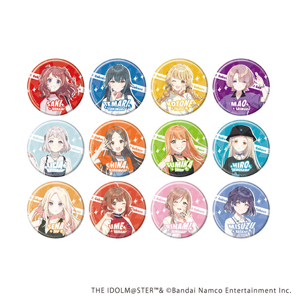 ホログラム缶バッジ(57mm)「学園アイドルマスター」05/ストリートファッションver. 描き下ろしイラスト 12個入りBOX[A3]