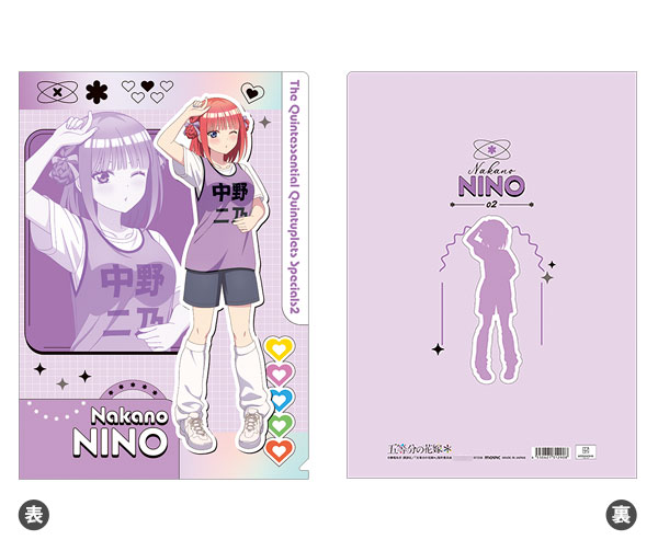 五等分の花嫁* クリアファイル 中野二乃[ムービック]